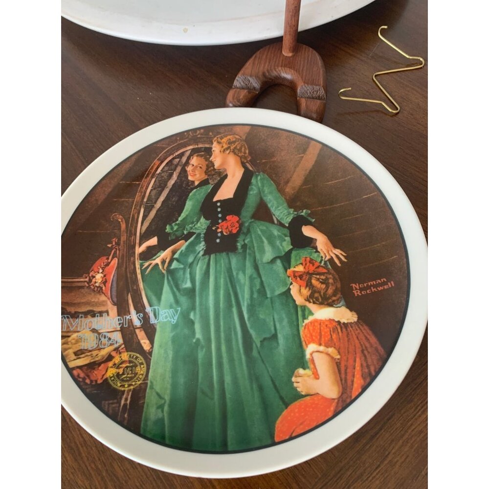 Vtg 1984 Norman Rockwell Mother's Day Collectors Plate